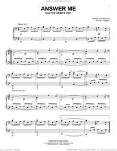 Cover icon of Answer Me (from The Band's Visit) sheet music for piano solo by David Yazbek, intermediate skill level