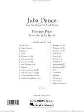 Cover icon of Juba Dance (from Symphony No. 1) sheet music for concert band (full score) by Florence Price and Jay Bocook, intermediate skill level
