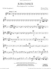 Cover icon of Juba Dance (from Symphony No. 1) sheet music for concert band (alto saxophone 1 in Eb) by Florence Price and Jay Bocook, intermediate skill level