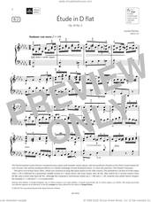 Cover icon of Etude in D flat (Grade 8, list B2, from the ABRSM Piano Syllabus 2023 and 2024) sheet music for piano solo by Louise Farrenc, classical score, intermediate skill level