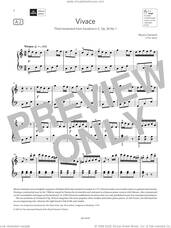 Cover icon of Vivace (Grade 3, list A2, from the ABRSM Piano Syllabus 2023 and 2024) sheet music for piano solo by Muzio Clementi, classical score, intermediate skill level