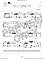 Cover icon of Prelude in C sharp minor (Grade 6, list A1, from the ABRSM Piano Syllabus 2023 and 2024) sheet music for piano solo by Stephen Heller, classical score, intermediate skill level