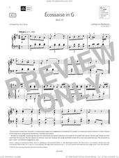 Cover icon of Ecossaise in G (Grade 2, list A1, from the ABRSM Piano Syllabus 2023 and 2024) sheet music for piano solo by Ludwig van Beethoven and Carl Czerny, classical score, intermediate skill level