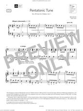Cover icon of Pentatonic Tune (Grade 4, list C1, from the ABRSM Piano Syllabus 2023 and 2024) sheet music for piano solo by Béla Bartók, classical score, intermediate skill level