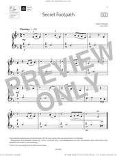 Cover icon of Secret Footpath (Grade Initial, list B3, from the ABRSM Piano Syllabus 2023 and 2024) sheet music for piano solo by Naomi Yandell, classical score, intermediate skill level