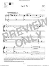 Cover icon of Fresh Air (Grade 1, list B1, from the ABRSM Piano Syllabus 2023 and 2024) sheet music for piano solo by Andrew Eales, classical score, intermediate skill level