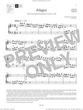 Cover icon of Allegro (Grade 5, list A1, from the ABRSM Piano Syllabus 2023 and 2024) sheet music for piano solo by Domenico Cimarosa, classical score, intermediate skill level