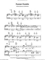 Cover icon of Russian Roulette sheet music for voice, piano or guitar by Van Morrison, intermediate skill level