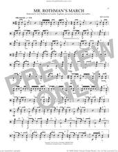 Cover icon of Mr. Rothman's March sheet music for Snare Drum Solo (percussions, drums) by John S. Pratt, classical score, intermediate skill level