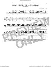 Cover icon of Love Those Triplets and Flas sheet music for Snare Drum Solo (percussions, drums) by Dominick Cuccia, classical score, intermediate skill level