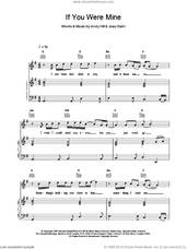 Cover icon of If You Were Mine sheet music for voice, piano or guitar by Boyzone, intermediate skill level