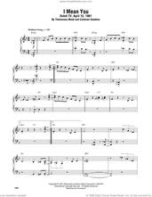 Cover icon of I Mean You sheet music for piano solo (transcription) by Thelonious Monk and Coleman Hawkins, intermediate piano (transcription)