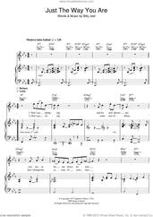 Cover icon of Just The Way You Are sheet music for voice, piano or guitar by Diana Krall and Billy Joel, wedding score, intermediate skill level