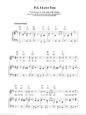 Cover icon of PS I Love You sheet music for voice and other instruments (fake book) by The Beatles, intermediate skill level