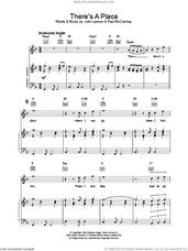 Cover icon of There's A Place sheet music for voice, piano or guitar by The Beatles, intermediate skill level