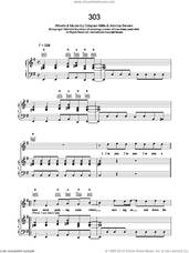 Cover icon of 303 sheet music for voice, piano or guitar by Kula Shaker, intermediate skill level