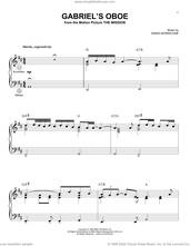 Cover icon of Gabriel's Oboe (from The Mission) sheet music for accordion by Ennio Morricone, intermediate skill level