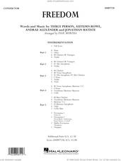 Cover icon of Freedom (arr. Paul Murtha) (COMPLETE) sheet music for concert band by Paul Murtha, Andrae Alexander, Autumn Rowe, Jon Batiste, Jonathan Batiste and Tierce Person, intermediate skill level