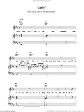 Cover icon of Darlin sheet music for voice, piano or guitar by Backstreet Boys, intermediate skill level