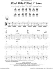 Cover icon of Can't Help Falling In Love sheet music for guitar (rhythm tablature) by Elvis Presley, UB40, George David Weiss, Hugo Peretti and Luigi Creatore, intermediate skill level