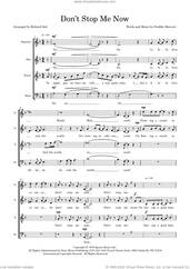 Cover icon of Don't Stop Me Now (arr. Richard Salt) sheet music for choir (SSATB) by Queen, Richard Salt and Freddie Mercury, intermediate skill level