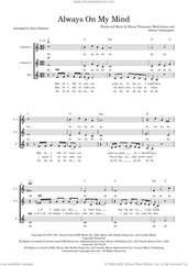 Cover icon of Always On My Mind (arr. Kate Shipway) sheet music for choir (SSA: soprano, alto) by Wayne Thompson, Kate Shipway, Elvis Presley, Michael Buble, The Pet Shop Boys, Willie Nelson, Johnny Christopher and Mark James, intermediate skill level