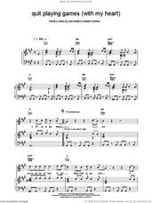 Cover icon of Quit Playing Games (With My Heart) sheet music for voice, piano or guitar by Backstreet Boys, intermediate skill level