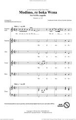 Cover icon of Modimo, re boka Wena (arr. Thembinkosi Khumalo) sheet music for choir (SATB: soprano, alto, tenor, bass) by Traditional South African Folk Song and Thembinkosi Khumalo, intermediate skill level