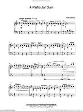 Cover icon of A Particular Sum sheet music for piano solo by Patrick Doyle and Patrick  Doyle, intermediate skill level