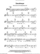 Cover icon of Discotheque sheet music for voice and other instruments (fake book) by U2, intermediate skill level