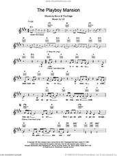 Cover icon of The Playboy Mansion sheet music for voice and other instruments (fake book) by U2, intermediate skill level