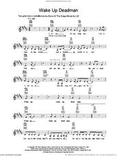 Cover icon of Wake Up Deadman sheet music for voice and other instruments (fake book) by U2, intermediate skill level