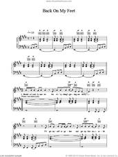Cover icon of Back On My Feet sheet music for voice, piano or guitar by Wet Wet Wet, intermediate skill level