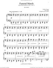 Cover icon of Funeral March (Marche Funebre), Op. 35 (arr. Kevin Olson) sheet music for piano four hands by Frederic Chopin and Kevin Olson, classical score, intermediate skill level