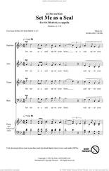Cover icon of Set Me As A Seal sheet music for choir (SATB: soprano, alto, tenor, bass) by Margaret Burk and Song Of Solomon 8:6-7, intermediate skill level