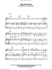 Cover icon of Big-boned Gal sheet music for voice, piano or guitar by K.D. Lang, intermediate skill level