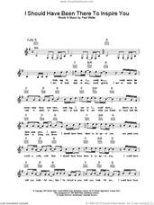 Cover icon of I Should Have Been There To Inspire You sheet music for voice and other instruments (fake book) by Paul Weller, intermediate skill level