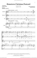 Cover icon of A Hometown Christmas Postcard (arr. David Chase) sheet music for choir (SSA: soprano, alto) by Rod Hausen and David Chase, intermediate skill level