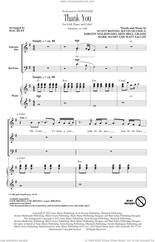 Cover icon of Thank You (arr. Mac Huff) sheet music for choir (SAB: soprano, alto, bass) by Pentatonix, Mac Huff, Mark Manio and Scott Hoying, intermediate skill level