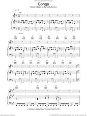 Cover icon of Congo sheet music for voice, piano or guitar by Genesis, intermediate skill level