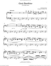 Cover icon of Gesu Bambino (arr. Jennifer Linn) sheet music for piano solo (elementary) by Traditional Italian and Jennifer Linn, beginner piano (elementary)
