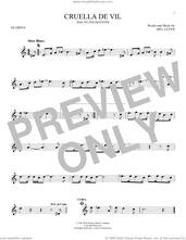 Cover icon of Cruella De Vil (from 101 Dalmatians) sheet music for ocarina solo by Mel Leven, intermediate skill level
