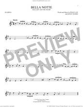 Cover icon of Bella Notte (from Lady And The Tramp) sheet music for ocarina solo by Peggy Lee and Sonny Burke, intermediate skill level