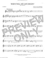 Cover icon of When Will My Life Begin? (from Tangled) sheet music for ocarina solo by Mandy Moore, Alan Menken and Glenn Slater, intermediate skill level
