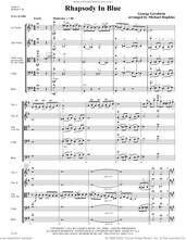 Cover icon of Rhapsody In Blue (arr. Michael Hopkins) (COMPLETE) sheet music for orchestra by George Gershwin and Michael Hopkins, intermediate skill level