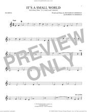 Cover icon of It's A Small World sheet music for ocarina solo by Richard M. Sherman, Robert B. Sherman and Sherman Brothers, intermediate skill level