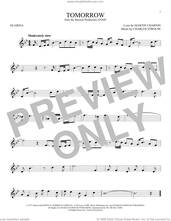 Cover icon of Tomorrow (from Annie) sheet music for ocarina solo by Charles Strouse and Martin Charnin, intermediate skill level