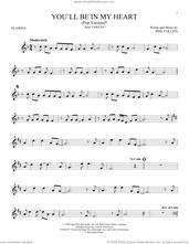 Cover icon of You'll Be In My Heart (from Tarzan) sheet music for ocarina solo by Phil Collins, intermediate skill level