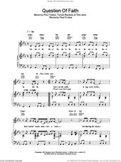 Cover icon of Question Of Faith sheet music for voice, piano or guitar by Lighthouse Family, Paul Tucker, Tim Laws and Tunde Baiyewu, intermediate skill level