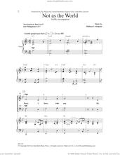 Cover icon of Not as the World sheet music for choir (SATB: soprano, alto, tenor, bass) by William V. Malpede, intermediate skill level